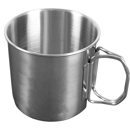 Multifunktionsbecher Edelstahlbecher Wandern Tee Camping mit Henkel - Bild 4 von 12