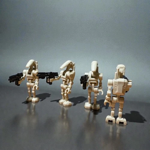 Custom Battle Droid Minifigures - 4 Count- LEGO Star Wars