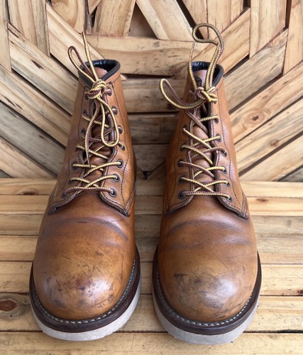 🔥 Botas de cuero marrón punta redonda Red Wing #9130 Beckman 6” talla EE. UU. 8,5 D - Imagen 2 de 15