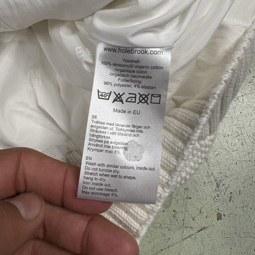 Holebrook Schweden winddichter 1/4 Reißverschluss Pullover Herren Gr. 2XL cremeweiß Zopfmuster - Bild 9 von 11