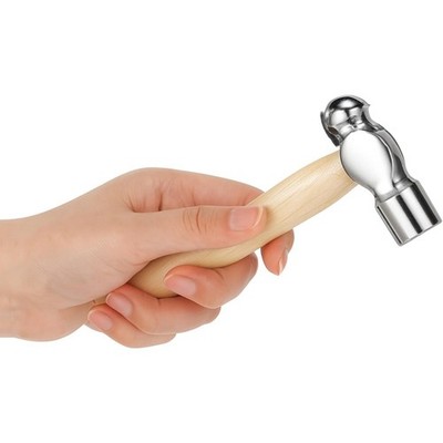 Mini Hammer with Wooden Handle, Ball Peen Hammer, Small Round Head Hammers Tool,