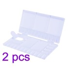  2 Count Tragbare Aquarell Palette Künstler Farbtablett Aquarellpalette