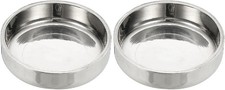 PATIKIL 45mm OD Pipe End Cap,2Pcs 304 Stainless Steel Cap Flat Tube 