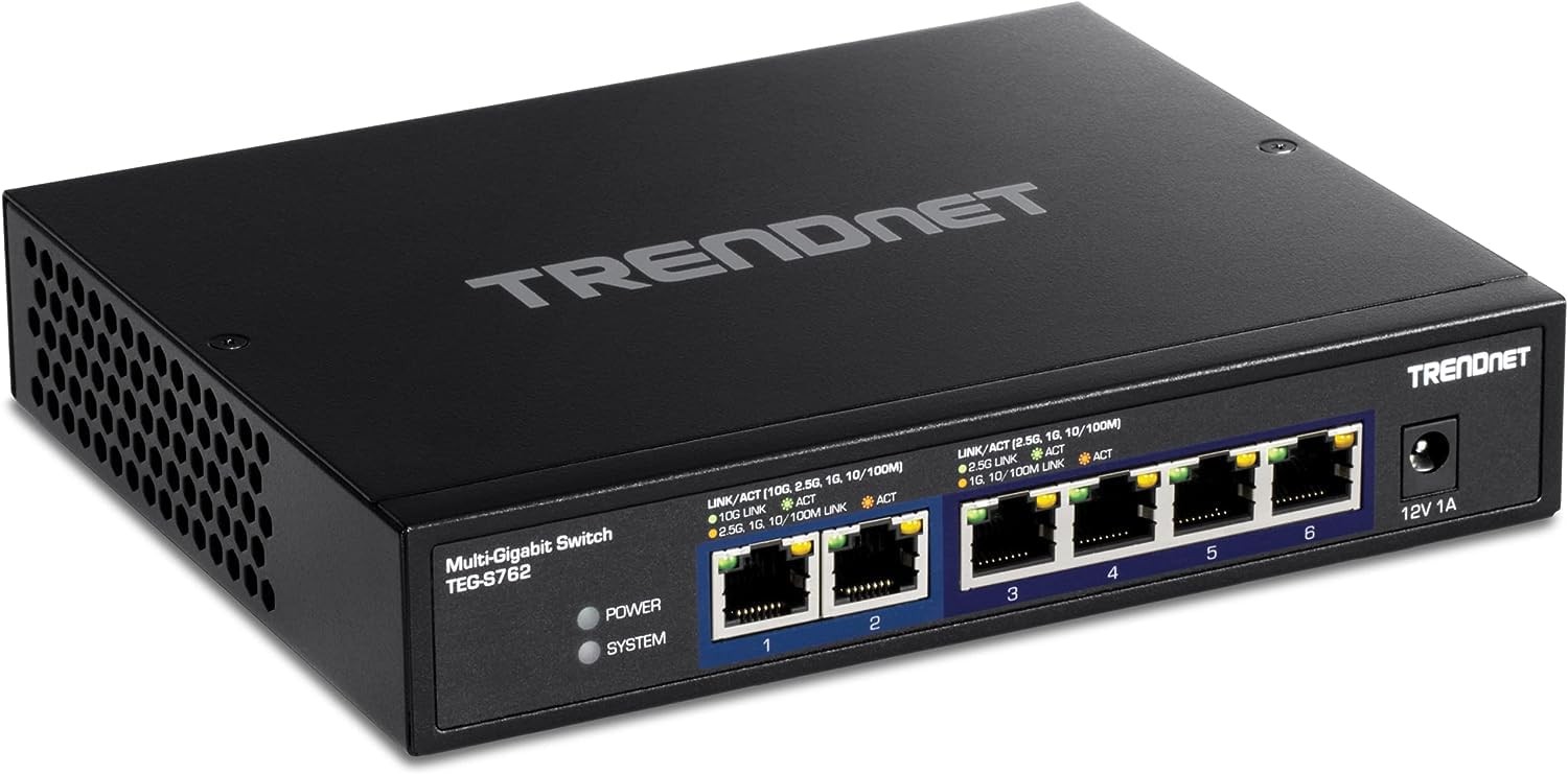 TRENDNET - АКСЕССУАРЫ 6-ПОРТОВЫЙ КОММУТАТОР 10G 6-Портовый коммутатор