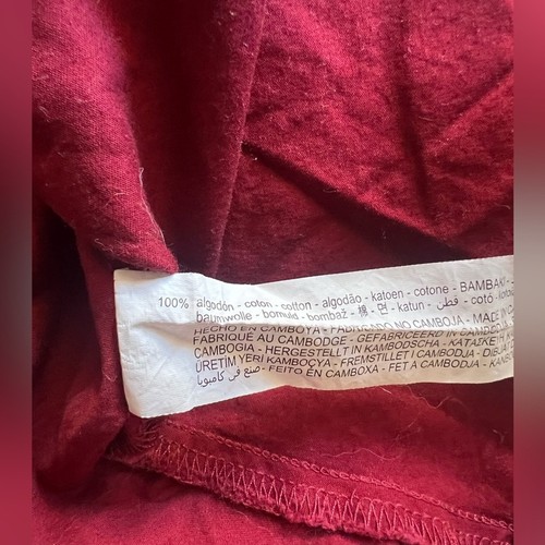 Zara Red Button Down Shirt Dress Midi Size Large(Medium) Goth Renaissance - Bild 10 von 10