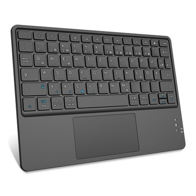 Kabellose Bluetooth Tastatur mit Touchpad Tablet Tastatur Deutsch Layout für