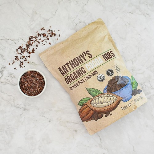 Anthony's Organic Cacao Cocoa Nibs, 2 lb 2 Pound (Pack of 1) - Picture 6 of 7