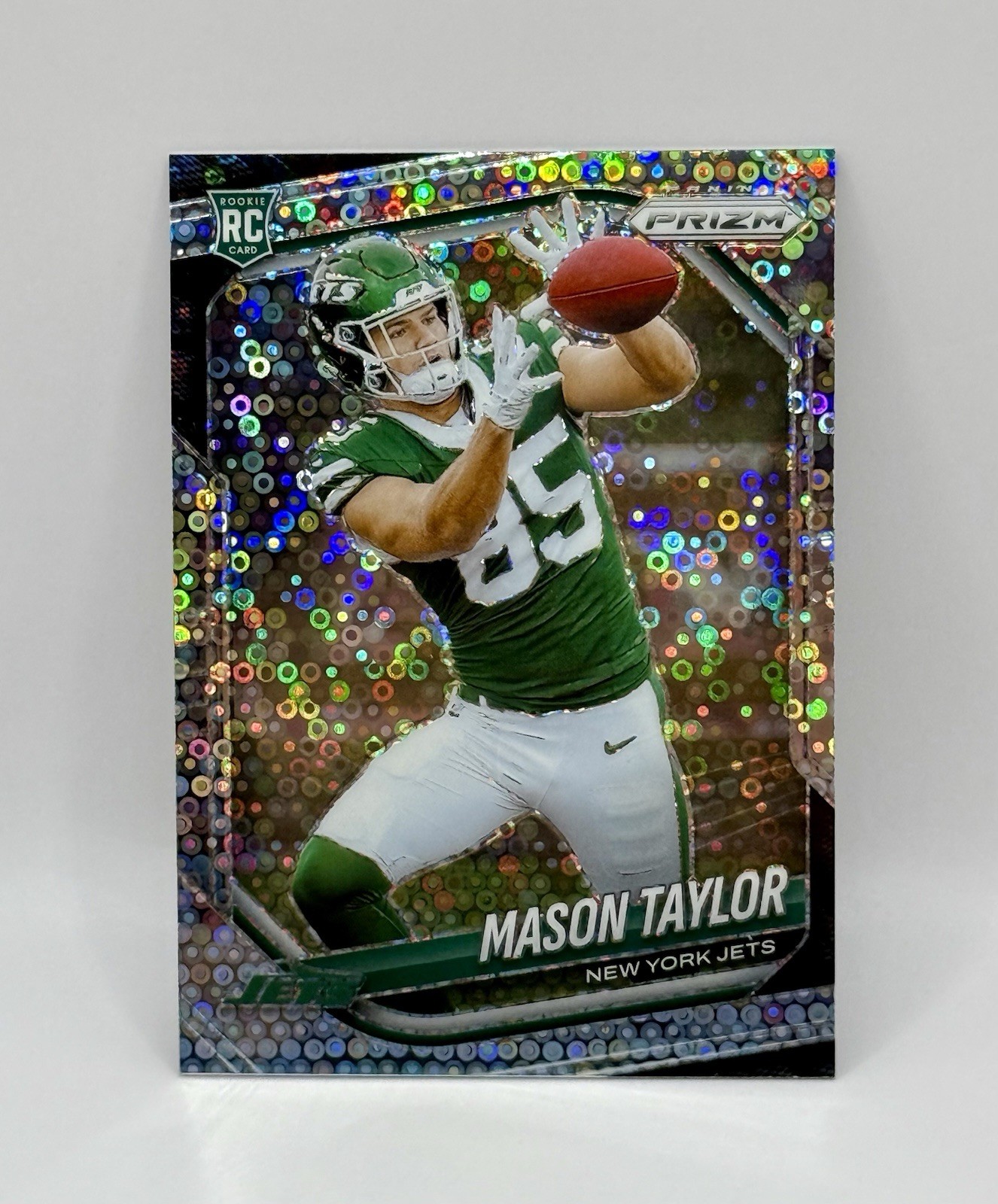 2025 Panini Prizm Mason Taylor Rookie No Huddle Disco #329 RC Jets