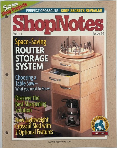 ShopNotes Magazine, Volume 11, 2002, six issues - Picture 10 of 10