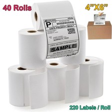 Thermal Shipping Labels 4" x 6"Compatible 1744907 Dymo 4XL LabelWriter 220/Roll