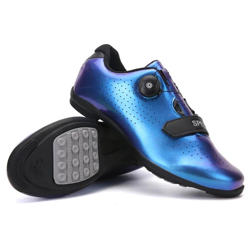 Men's Flat Pedals Sport Mountain Bike Shoes Road Non Locking Bicycle Sneakers - Picture 13 of 34