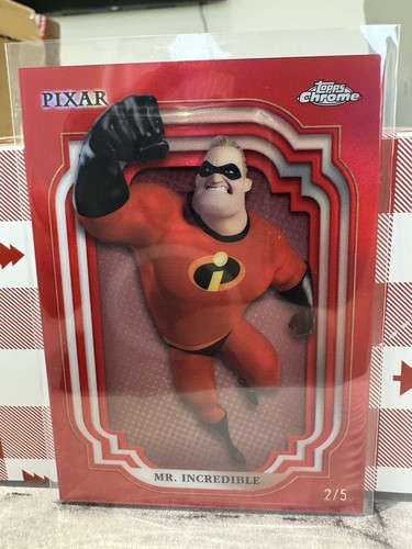 2024 Topps Chrome Disney - Mr. Incredible - /5 - Red Colour Match 🔥