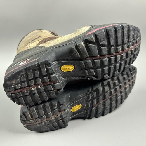 LOWA Hiking Boots Mens Size 9.5 Brown Gore-Tex Vibram Waterproof Made Germany - Picture 4 of 14