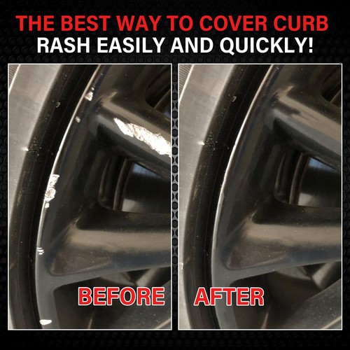 Wheel Scratch Repair Kit, Gloss Black Rim Touch Up Paint, Repair Curb Rash, S... - Picture 4 of 8