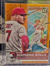 2022 Donruss Mike Trout #14 Holo Orange Diamond Kings LA Angels