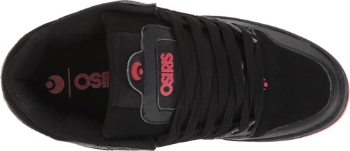 Zapatillas de skate Osiris Peril negras rojas para hombre - Imagen 5 de 7