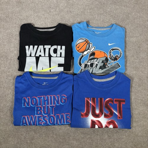 Nike T Shirt Jugend Jungen Größe XL Kurzarm Grafik 4 Stück