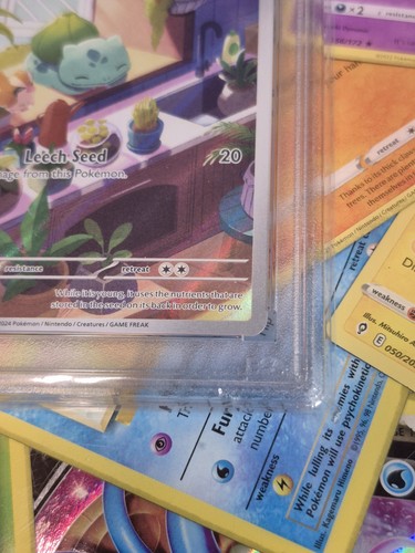 Illustrazione Bulbasaur Rara 143/142 PSA 10 Gemme Ottime Condizioni Pokemon Corona Stellare - Foto 3 di 3