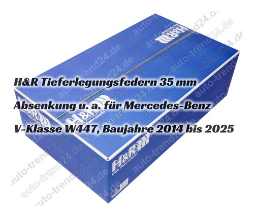 H&R Tieferlegungsfedern 35mm u.a.: Mercedes-Benz V-Klasse W447, Bj. 2014-2025 - Bild 4 von 7