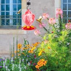 Hummingbird Feeder Bird Hanging Feeder with Hook Garden Bird Food Dispenser