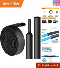 1 Inch Adhesive Lined Heat Shrink Tubing - 10 Ft Waterproof for DIY Enthusiasts