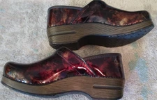 Dansko Copper Metalic Copper Color Profesional Clog Shoe Sz 39 Womens 8.5 Italy