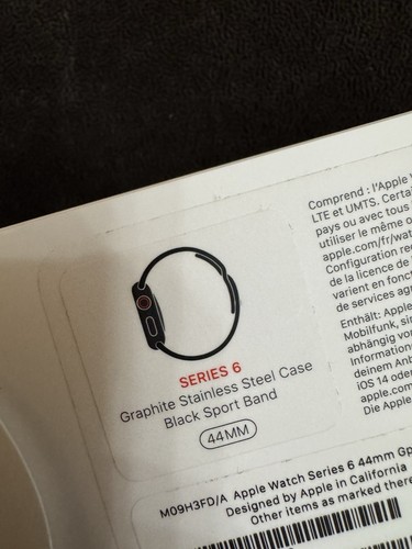 Apple Watch Series 6 GPS Cellular 44mm Grafit Stal nierdzewna - Zdjęcie 5 z 5