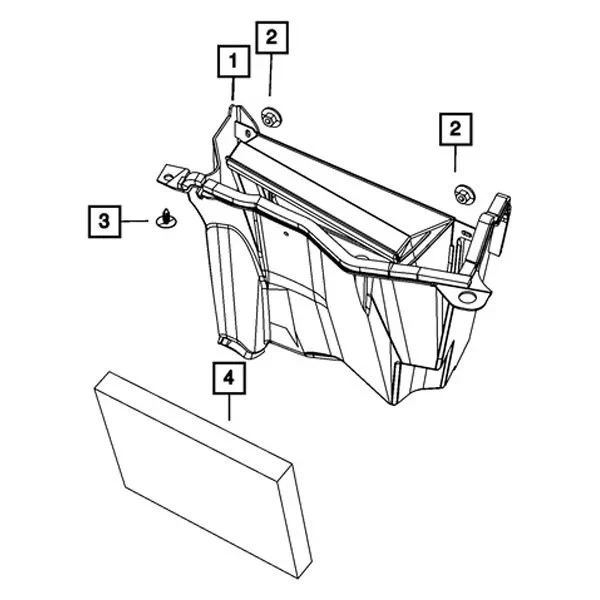 For Chrysler 300 2021 Mopar 68535614AA Cabin Air Filter Foto 2 de 2