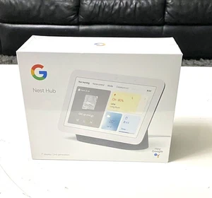 Google Nid Hub 2nd Gen Génération 7" Assistant d'affichage intelligent Charbon - Scellé