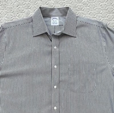 Brooks Brothers Regent Fit Non-Iron Stretch Supima Cotton Striped Dress Shirt Si