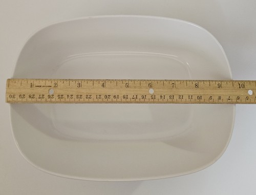 Noritake 9.75" Up-Sa Daisy Serving Bowl Rectangle BLUE Progression Vegetable EUC - Picture 6 of 9