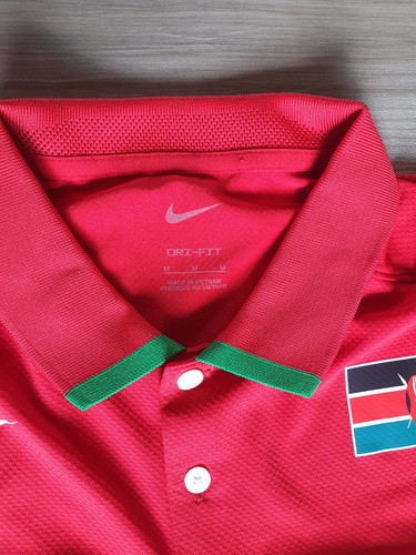 Nike Equipo Kenia Equipo Olímpico Emitido Polo Rojo CT0756-657 Para hombres M Nuevo - Imagen 3 de 6