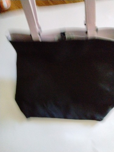Marshall Field and Company Tasche schwarz mit lila Riemen, - Bild 7 von 7