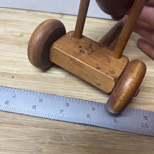 Vintage Carved Wooden Toy Cannon - Picture 5 of 6