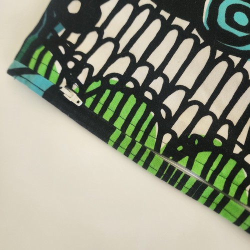 Marimekko Siirtolapuutarha Throw Pillow Cover Double Sided Blue Black White - Picture 6 of 9