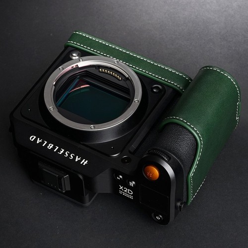 Handgefertigte Leder Kamera Halb Cover Etui Schutzhülle für Hasselblad X2D II 100c - Bild 15 von 36