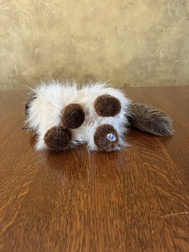 Ganz Himalayan Toy Cat Stuffed Animal Plush Blue Eyes Long Fur Webkinz NO CODE - Picture 6 of 11