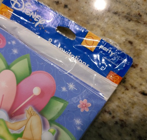 Disney Tinker Bell Fairy 8 Invitation Party Supplies. Punch out Confetti - Picture 3 of 5