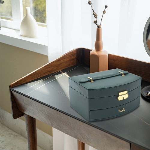 Large Jewelry Storage Case Jewelry Box Organizer for Women Girls with 2 Drawers - Picture 8 of 19