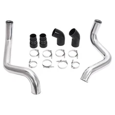 3" Polished Intercooler Pipe & Boot Kit For 02-04 GMC 6.6L LB7 Duramax Diesel