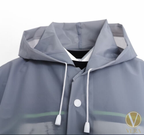 Unisex Adulto Impermeable Impermeable Abrigo de lluvia Chaqueta con capucha Poncho Ropa para la lluvia Campamento - Imagen 43 de 54
