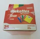 Staples Diskettes 25 IBM Formatted Double Sided High Density 1.44 MB 3.5" 89mm