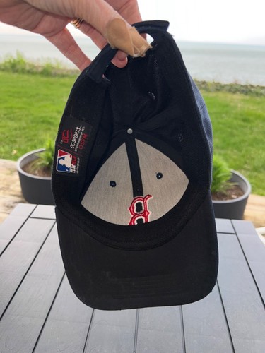 Cappello Boston Red Sox blu navy ricamato rosso B cappello berretto gancio anello squadra MLB in ottime condizioni - Foto 11 di 11
