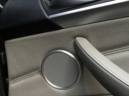 Per Bmw X6 E71 07-14 Anelli in Alluminio per Altoparlanti delle Portiere 4 pezzi - Picture 1 of 13