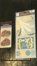 Heidi Grace Recollections Adhevise Chipboard stickers flowers arrow and shapes  
