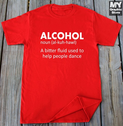 Funny Alcohol Definition T-shirt Beer Whiskey Vodka Drinking Humor Birthday Gift - Picture 4 of 12