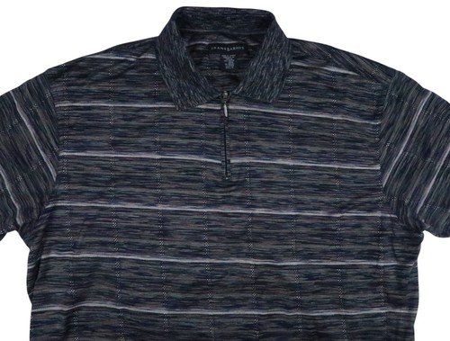 JHANE BARNES VINTAGE MERCERIZED 1/4 ZIP POLO HERREN LARGE JACQUARD JERSEY UNTUCK SHIRT - Bild 4 von 10