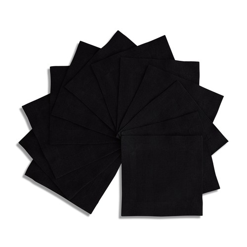 Solino Home 100% Pure Linen Cocktail Napkins 6 x 6" for Summer Dining - Sonoma - Picture 4 of 18