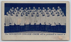 Houghton-New-York-Houghton-College-Choir-Wilfred-C-Bain-Conductor-1930-Postcard