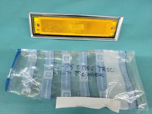 NOS 81 82 83 84 85 86 87 CHEVY TRUCK LH FRONT SIDE MARKER LAMP LIGHT LENS GM - Picture 5 of 10